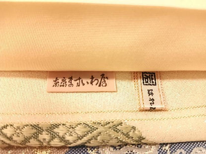 平和屋着物●六通柄袋帯　唐織　綴れ　道長吉祥花文　銀糸　ますいわ屋扱い　正絹　逸品　CABK4605vp
