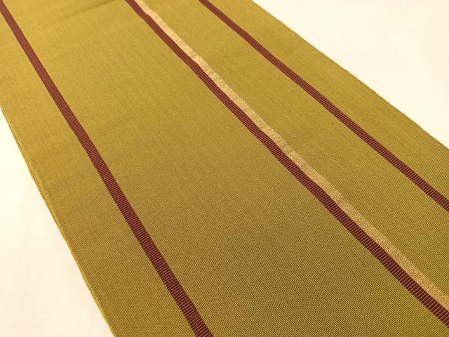 平和屋着物●全通柄京袋　本袋帯　間道　金糸　正絹　逸品　CABK4619vp