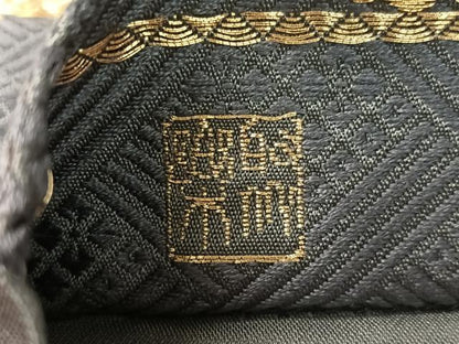 平和屋着物●京の名門　じゅらく謹製　六通柄袋帯　唐織　市松正倉院花文　金糸　やまと誂製　正絹　逸品　CABK4629vp