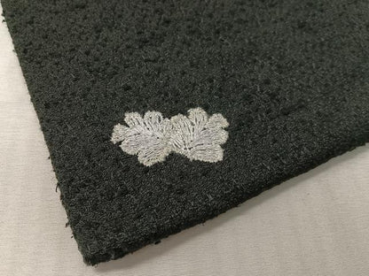 平和屋着物●つけ帯　総刺繍　吉祥花文　黒地　CABK4631vp