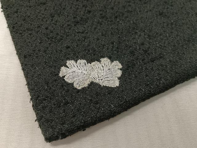 平和屋着物●つけ帯　総刺繍　吉祥花文　黒地　CABK4631vp
