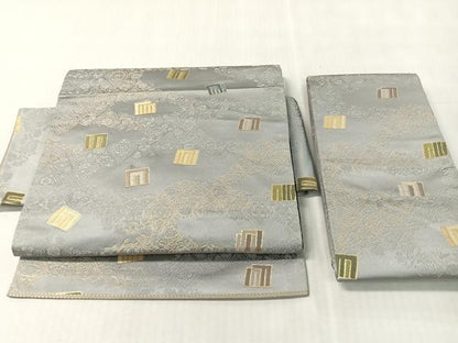 平和屋着物●つけ帯　源氏鑑　金糸　正絹　逸品　CABK4639vp