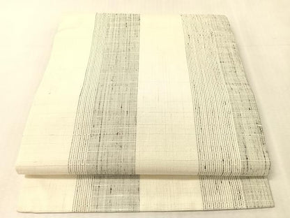 平和屋着物●染色作家　小溝一夫　両面　つけ帯　紬地　吉祥間道　正絹　逸品　CABK4644vp