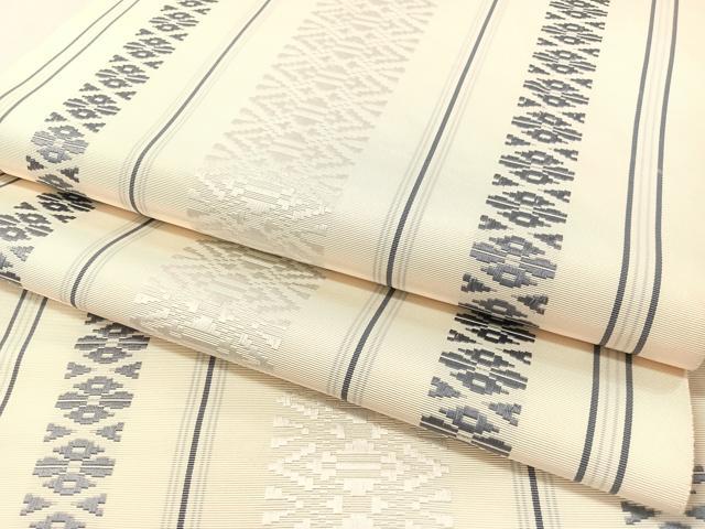 平和屋着物●本場筑前博多織　八寸名古屋帯　献上　正絹　逸品　CABK4660vp
