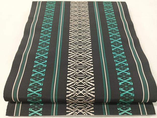 平和屋着物●本場筑前博多織　八寸名古屋帯　献上　一重帯　正絹　逸品　CABK4661vp