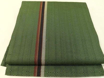 平和屋着物●本場筑前博多織　八寸名古屋帯　間道　正絹　逸品　CABK4674vp