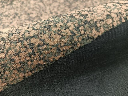 平和屋着物●太鼓柄袋帯　紬地　抽象文様　銀彩　正絹　逸品　CABK4695vp