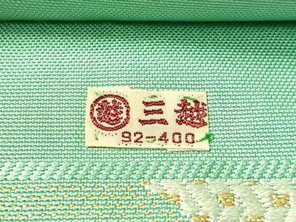 平和屋着物●桝屋高尾　六通柄　本袋帯　唐織　牡丹唐草文　金銀糸　三越扱い　正絹　逸品　CABK4703vp