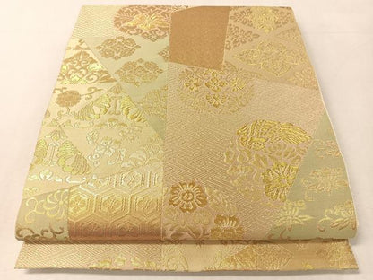 平和屋着物●西陣最高峰・北尾織物匠　六通柄　本袋帯　錦繍公家献上文　本金糸　本金箔　正絹　逸品　CABK4708vp