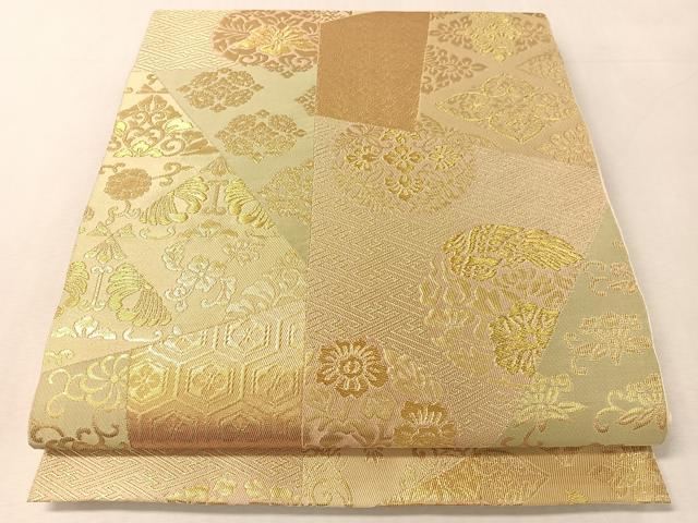平和屋着物●西陣最高峰・北尾織物匠　六通柄　本袋帯　錦繍公家献上文　本金糸　本金箔　正絹　逸品　CABK4708vp