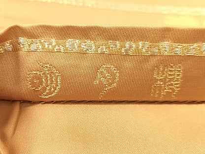 平和屋着物●龍村晋謹製　全通柄袋帯　明日櫻　金銀糸　正絹　逸品　CABK4716vp