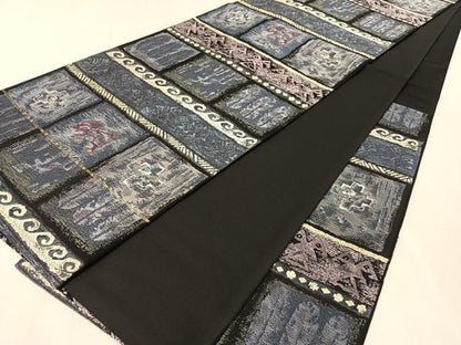 平和屋着物●螺鈿　袋帯　壁画文様　金彩　正絹　逸品　CABK4717vp