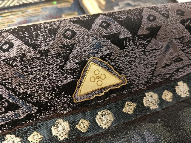 平和屋着物●螺鈿　袋帯　壁画文様　金彩　正絹　逸品　CABK4717vp