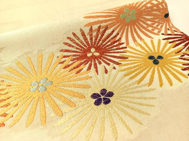 平和屋着物●龍村平蔵製　六通柄京袋帯　本袋帯　唐織　玉の茶　金糸　金糸　正絹　逸品　CABK4721vp