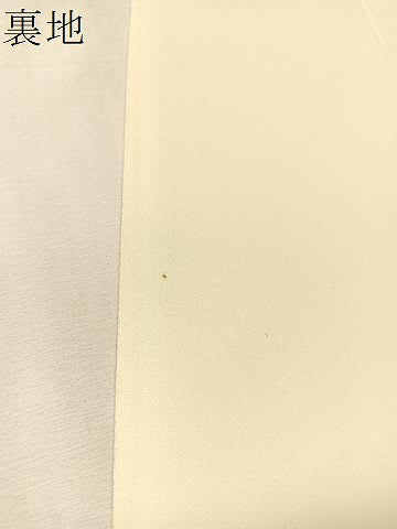 平和屋着物●六通柄袋帯　唐織　市松花丸文　銀糸　正絹　逸品　CABK4723vp