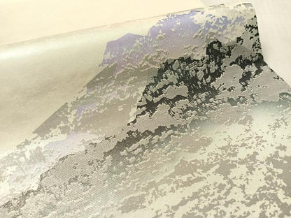 平和屋着物●太鼓柄袋帯　遠山風景文　銀糸　正絹　逸品　CABK4725vp