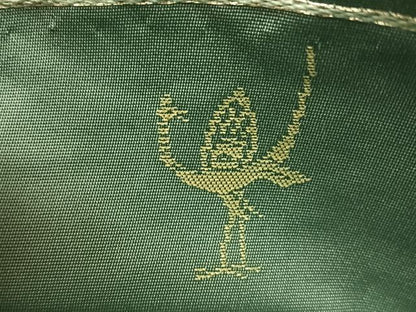 平和屋着物●西陣　白綾苑大庭　六通柄袋帯　流水扇面花文　金糸　正絹　逸品　CABK4728vp