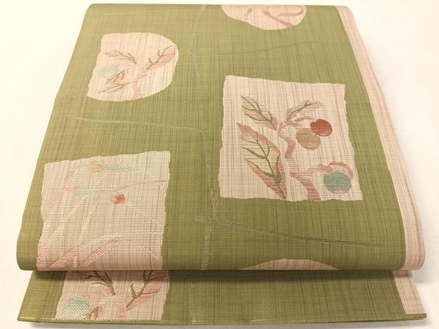 平和屋着物●六通柄袋帯　宗趣　成り物　正絹　逸品　CABK4735vp