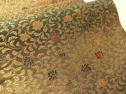 平和屋着物●紋屋井関　御寮織　六通柄袋帯　花唐草文　金糸　正絹　逸品　未使用　CABK4757vp