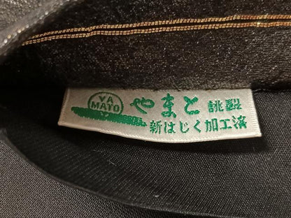 平和屋着物●太鼓柄袋帯　切嵌　更紗鳳凰文　黒地　やまと誂製　正絹　逸品　CABK4759vp
