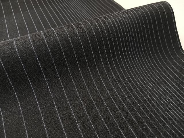 平和屋着物●六通柄袋帯　間道　黒地　正絹　逸品　CABK4767vp