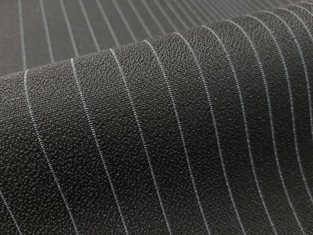 平和屋着物●六通柄袋帯　間道　黒地　正絹　逸品　CABK4767vp