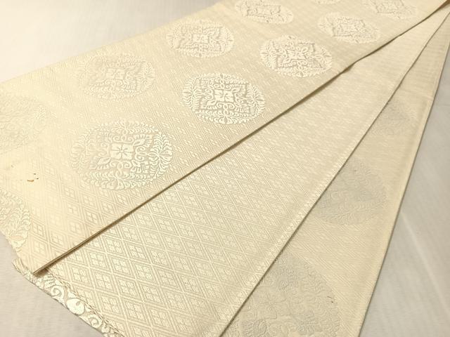 平和屋着物●六通柄袋帯　唐織　幸菱八つ藤文様　正絹　逸品　CABK4770vp