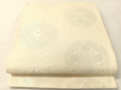 平和屋着物●六通柄袋帯　唐織　幸菱八つ藤文様　正絹　逸品　CABK4770vp
