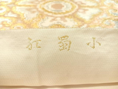 平和屋着物●六通柄　本袋帯　小蜀江　金銀糸　正絹　逸品　CABK4772vp