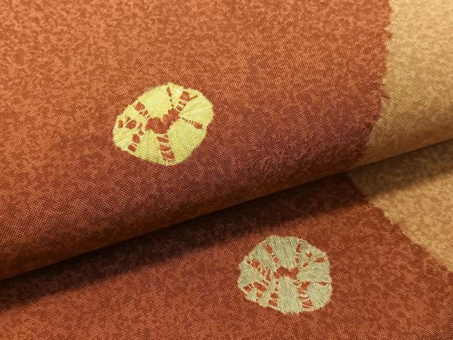 平和屋着物●六通柄袋帯　本場縞大島紬地　絞り　よろけ縞　正絹　逸品　CABK4774vp