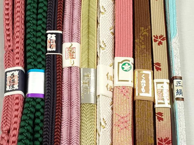平和屋着物●和装小物　帯締め10本セット　高麗組　大和組　奈良組　礼装用　金銀糸　逸品　未使用　CABK4814qe