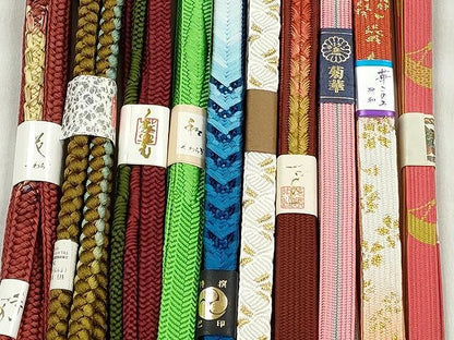 平和屋着物●和装小物　帯締め10本セット　高麗組　唐組　大和組　鴨川組　礼装用　金糸　逸品　未使用　CABK4830qe