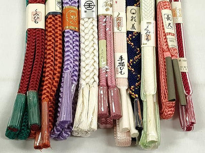平和屋着物●和装小物　帯締め10本セット　唐織　大和組　奈良組　礼装用　長尺　金糸　逸品　未使用　CABK4833qe