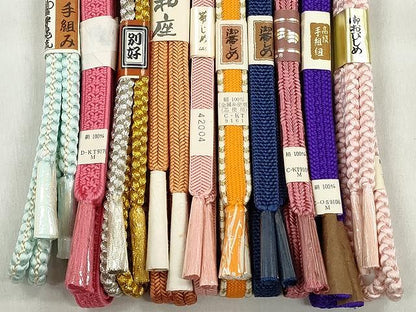 平和屋着物●和装小物　帯締め10本セット　高麗組　笹浪組　冠組　礼装用　逸品　未使用　CABK4851qe