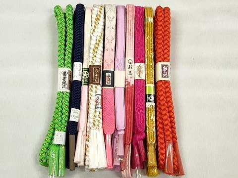 平和屋着物●和装小物　帯締め10本セット　御岳組　大和組　礼装用　めいくやまと　金糸　大丸扱い　逸品　未使用　CABK4853qe