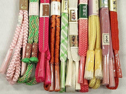 平和屋着物●和装小物　帯締め10本セット　高麗組　唐組　鴨川組　長尺　伊勢丹扱い　逸品　未使用　CABK4854qe