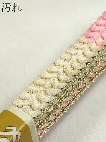 平和屋着物●和装小物　帯締め10本セット　高麗組　笹浪組　平源氏組　礼装用　金糸　逸品　未使用　CABK4860qe