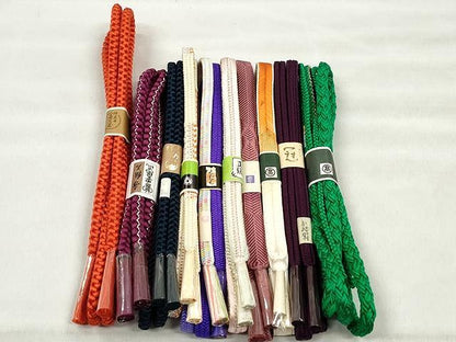 平和屋着物●和装小物　帯締め10本セット　冠組　笹浪組　大和組　金糸　近鉄百貨店・高島屋扱い　逸品　未使用　CABK4862qe