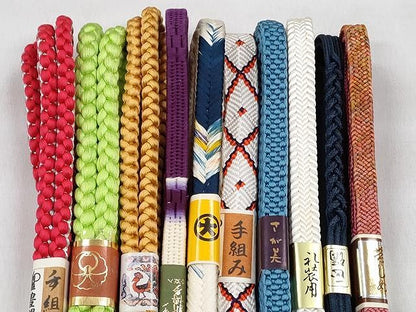 平和屋着物●和装小物　帯締め10本セット　唐組　大和組　礼装用　銀糸　さが美扱い　逸品　未使用　CABK4868qe