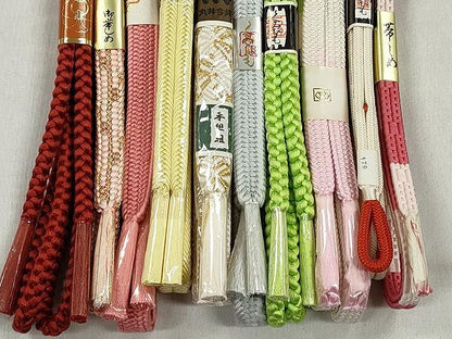 平和屋着物●和装小物　帯締め10本セット　唐組　御岳組　奈良組　礼装用　金糸　逸品　未使用　CABK4876qe