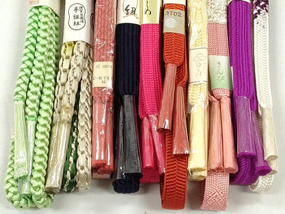 平和屋着物●和装小物　帯締め10本セット　笹浪組　平源氏組　さんび・大丸扱い　逸品　未使用　CABK4878qe