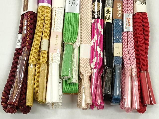 平和屋着物●和装小物　帯締め10本セット　西陣　高麗組　礼装用　金銀糸　さが美扱い　逸品　未使用　CABK4879qe