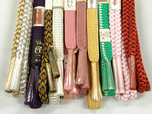 平和屋着物●和装小物　帯締め10本セット　高麗組　礼装用　金銀糸　逸品　未使用　CABK4880qe