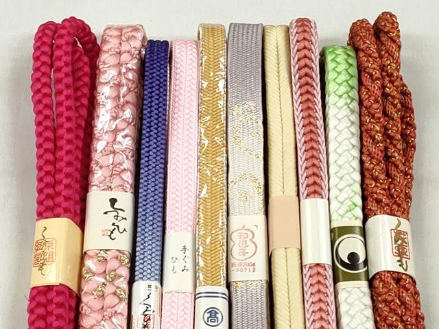 平和屋着物●和装小物　帯締め10本セット　高麗組　大和組　金糸　高島屋扱い　逸品　未使用　CABK4883qe