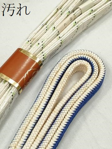 平和屋着物●和装小物　帯締め10本セット　唐組　笹浪組　礼装用　金糸　逸品　未使用　CABK4913qe