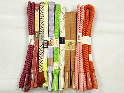 平和屋着物●和装小物　帯締め10本セット　唐組　礼装用　やまと誂製　逸品　未使用　CABK4914qe