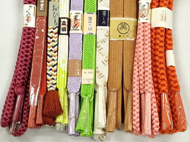 平和屋着物●和装小物　帯締め10本セット　唐組　礼装用　やまと誂製　逸品　未使用　CABK4914qe