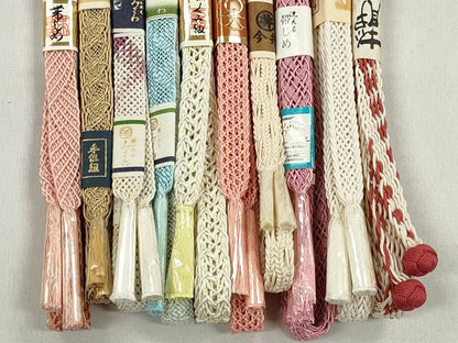 平和屋着物＊夏物　和装小物　上質な帯締め10本セット　小田急百貨店扱い　逸品　未使用　CABK4917qe
