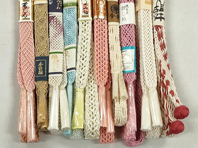 平和屋着物＊夏物　和装小物　上質な帯締め10本セット　小田急百貨店扱い　逸品　未使用　CABK4917qe