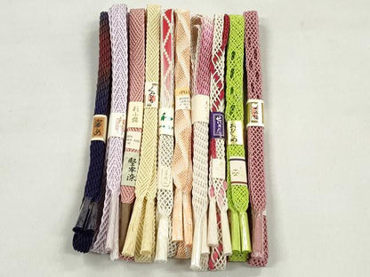 平和屋着物＊夏物　和装小物　上質な帯締め10本セット　逸品　未使用　CABK4919qe